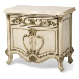 09040-201 Aico Furniture Platine De Royale Bedroom Furniture Nightstand