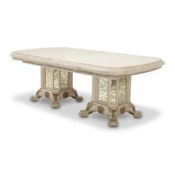 09002b-201 Aico Furniture Platine De Royale Dining Room Furniture Dining Table