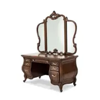 09068-229 Aico Furniture Platine De Royale - Light Espresso Bedroom Furniture Mirror