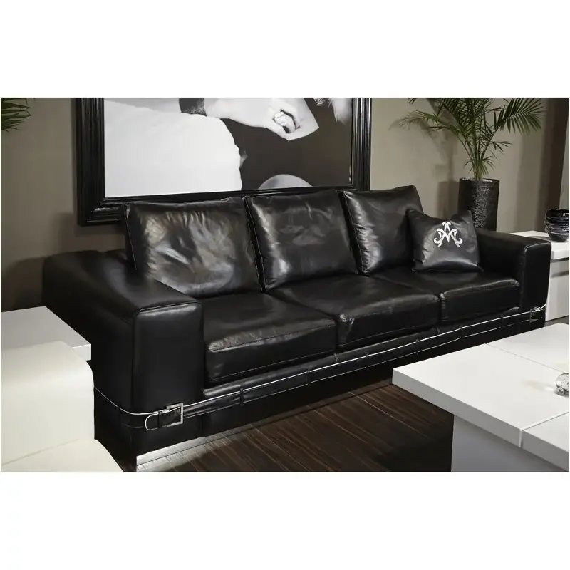 Mb-ciras16-blk-13 Aico Furniture Mia Bella Living Room Furniture Sofa