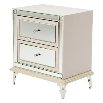 9001640-104 Aico Furniture Hollywood Loft-frost Bedroom Furniture Nightstand