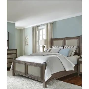 80100-200 Aico Furniture Biscayne West - Haze Bedroom Furniture Bed