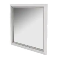9025660-108 Aico Furniture Sky Tower - White Bedroom Furniture Mirror