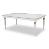 9025600-108 Aico Furniture Sky Tower - White Dining Room Furniture Dining Table
