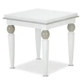 9025602-108 Aico Furniture Sky Tower - White Living Room Furniture End Table