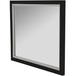 9025660-805 Aico Furniture Sky Tower - Black Bedroom Furniture Mirror