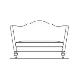 St-flrnc25-tsk-54 Aico Furniture Studio Living Room Furniture Loveseat