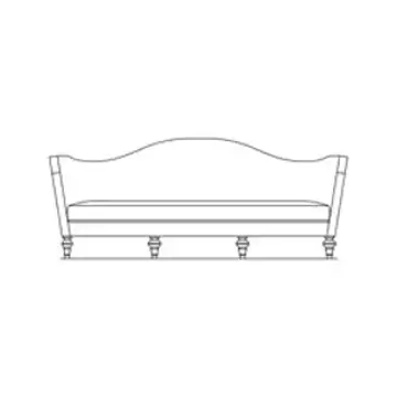 St-flrnc16-lwd-200 Aico Furniture Studio Living Room Furniture Sofa