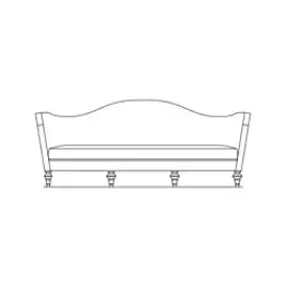 St-flrnc16-lwd-200 Aico Furniture Studio Living Room Furniture Sofa