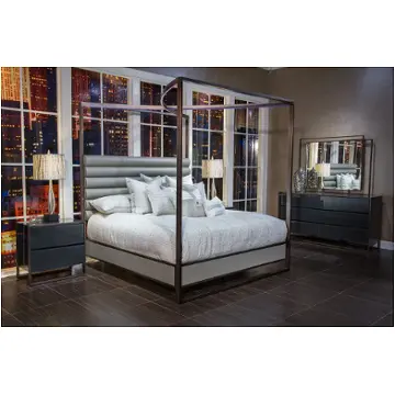 9010012-809 Aico Furniture Metro Lights Bedroom Furniture Bed