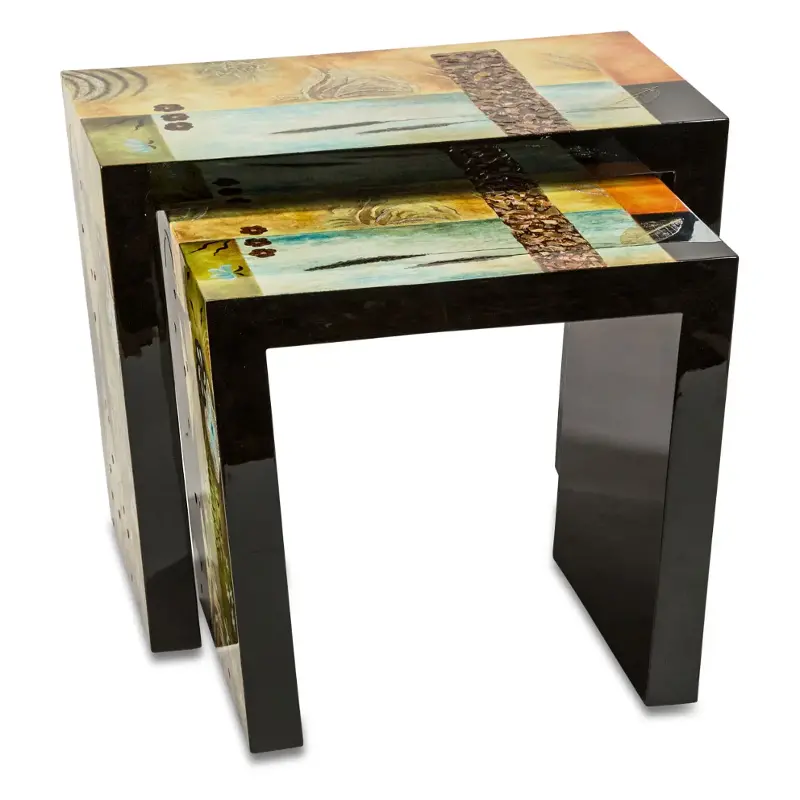 Fs-ilusn-039 Aico Furniture Illusions Accents Accent Furniture Nesting Table