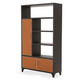 9029098l-812 Aico Furniture Cosmopolitan 21-orange Home Entertainment Furniture Bookcase
