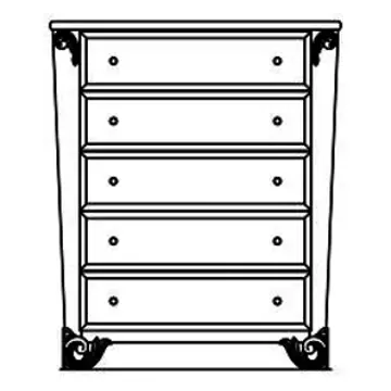 9028070-112 Aico Furniture Sunset Terrace Bedroom Furniture Chest