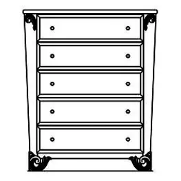 9028070-112 Aico Furniture Sunset Terrace Bedroom Furniture Chest