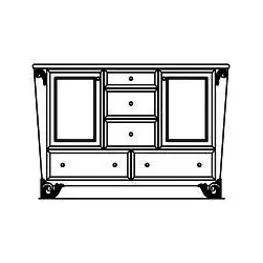 9028007-112 Aico Furniture Sunset Terrace Dining Room Furniture Sideboard