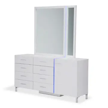 9013660-104 Aico Furniture Lumiere Bedroom Furniture Mirror