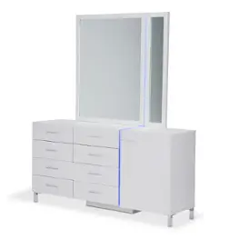 9013660-104 Aico Furniture Lumiere Bedroom Furniture Mirror