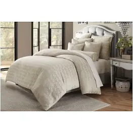 Bcs-qs09-crlyl-pltn Aico Furniture Carlyle Bedding Comforter