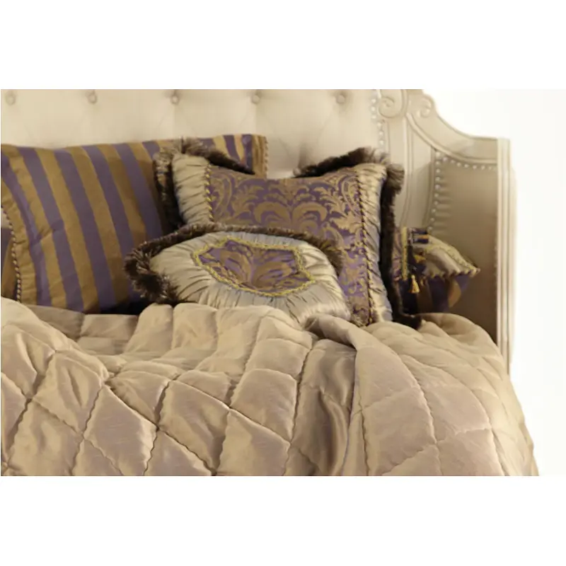 Bcs-kcov-charoy-brz Aico Furniture Charisma Royale Coverlet Bedding Comforter