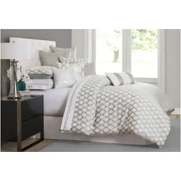 Bcs-qs09-nwprt-pltn Aico Furniture Newport Bedding Comforter