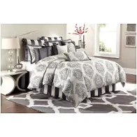 Bcs-qs12-pyton-gra Aico Furniture Peyton Bedding Comforter