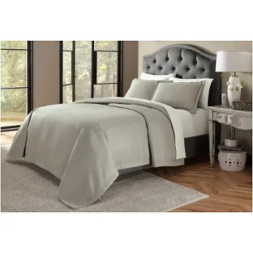 Bcs-kbt3-porln-gry Aico Furniture Port Orleans Bedding Comforter