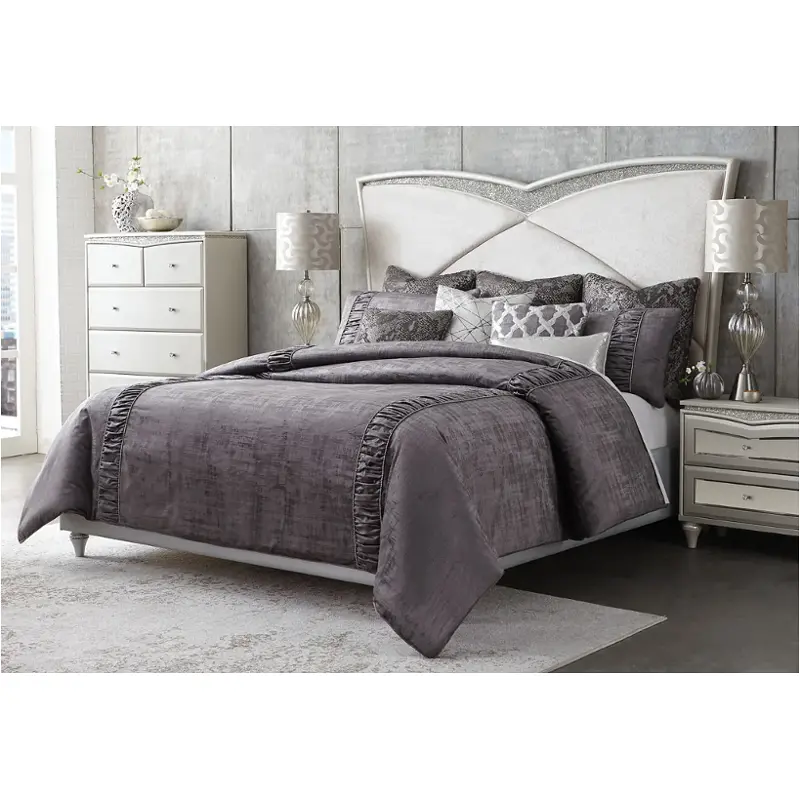 Bcs-qs09-remtn-chr Aico Furniture Remington Bedding Comforter