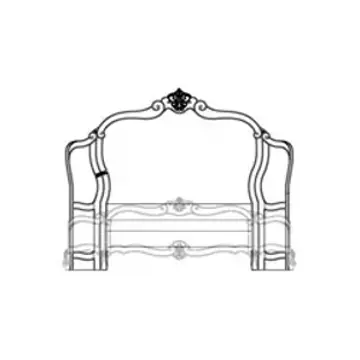 54012n-04 Aico Furniture Bedroom Furniture Bed