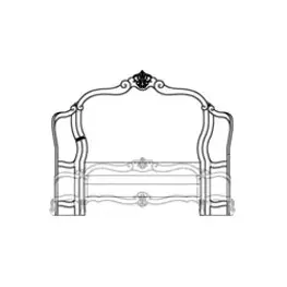 54012n-04 Aico Furniture Bedroom Furniture Bed