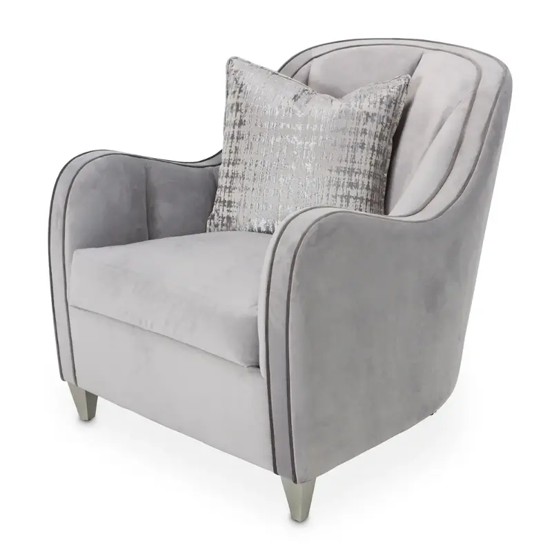 9006835-steel-220 Aico Furniture Roxbury Park Living Room Furniture Accent Chair
