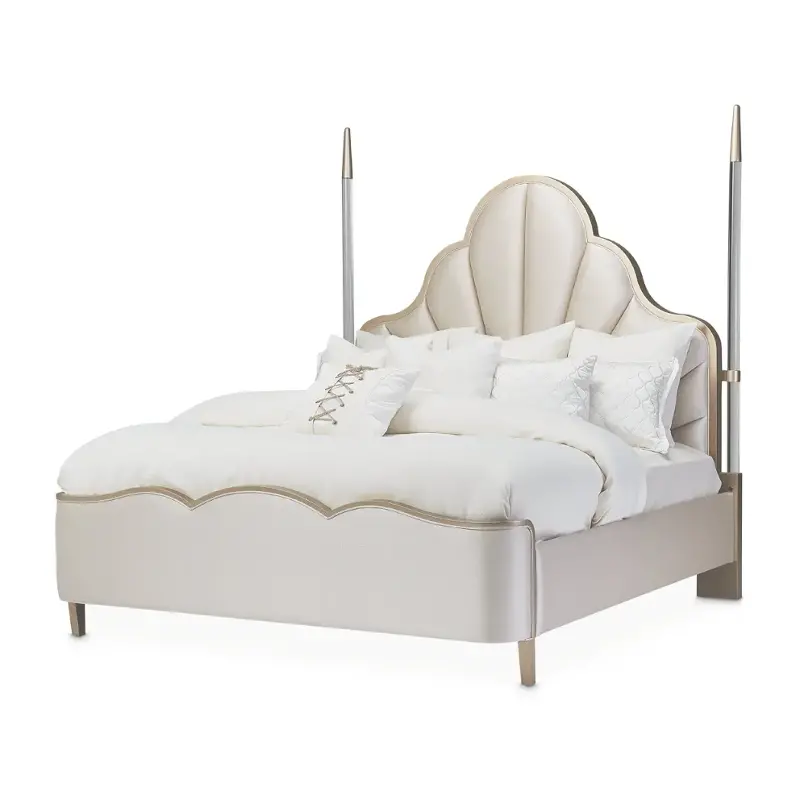 9007115-822 Aico Furniture Malibu Crest Bedroom Furniture Bed