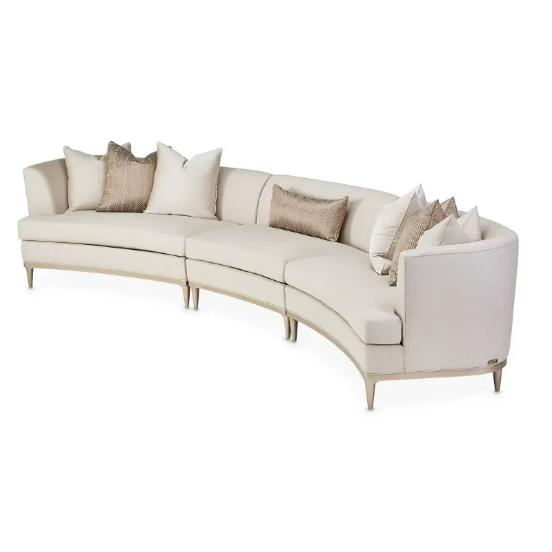 9007823-pearl-822 Aico Furniture Malibu Crest Living Room Furniture Sectional