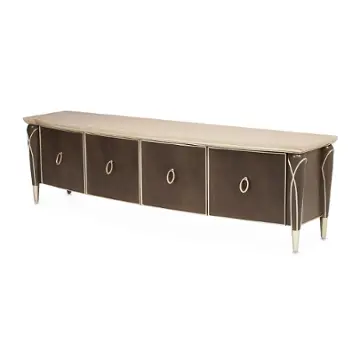 9008081-410 Aico Furniture Villa Cherie - Hazelnut Living Room Furniture Tv Console