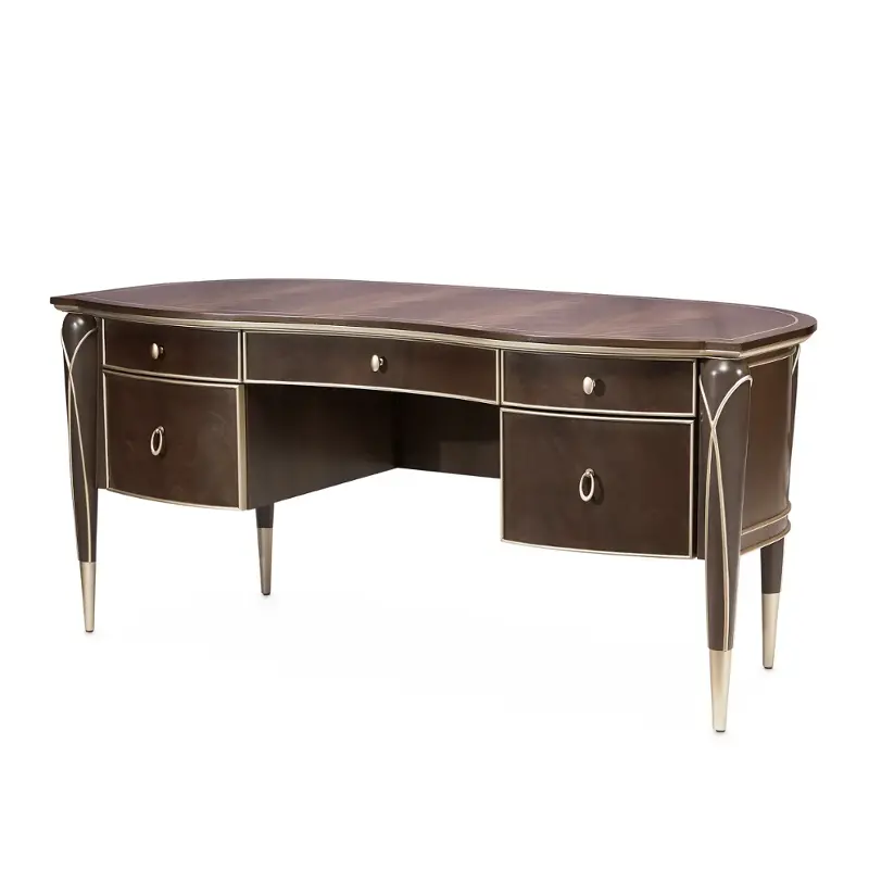 9008207-410 Aico Furniture Villa Cherie - Hazelnut Living Room Furniture Desk