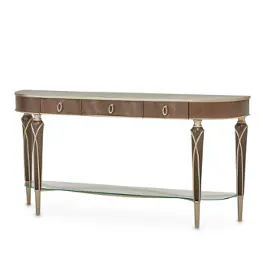9008223-410 Aico Furniture Villa Cherie - Hazelnut Living Room Furniture Sofa Table