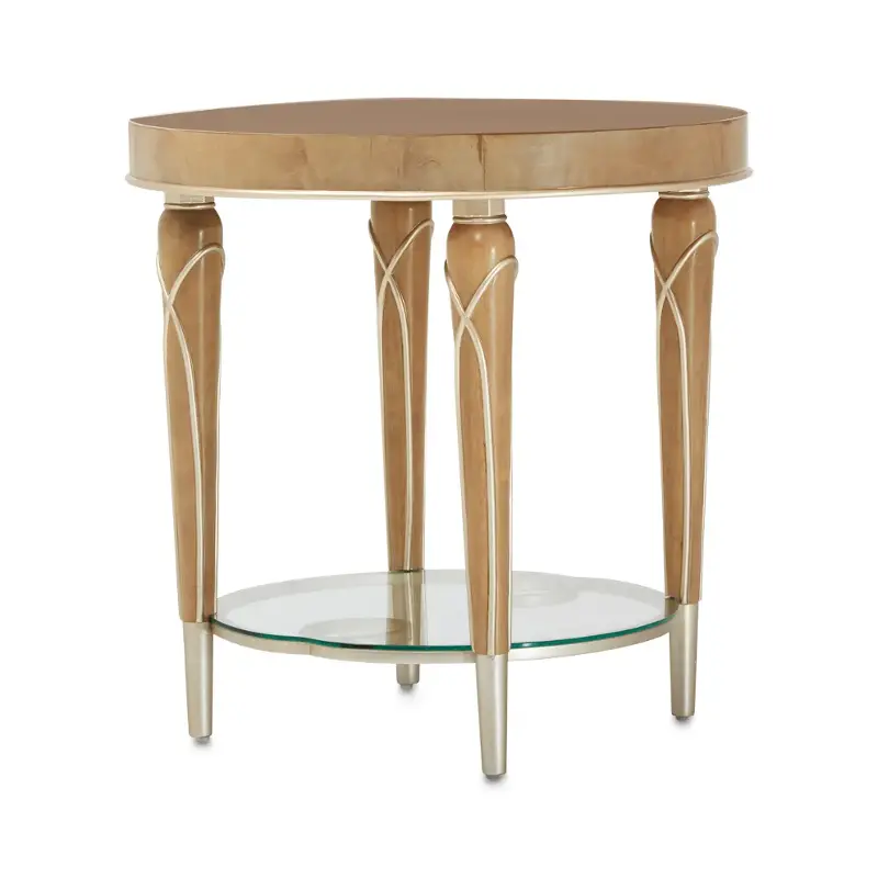 9008202-134 Aico Furniture Villa Cherie - Caramel End Table