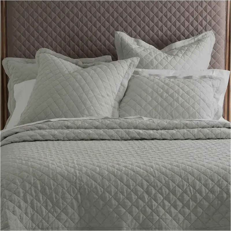 Bcs-kqt6-oslog-gry Aico Furniture Oslo Gray Bedding Comforter