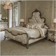 N09012r-101 Aico Furniture Platine De Royale - Champagne Bedroom Furniture Bed