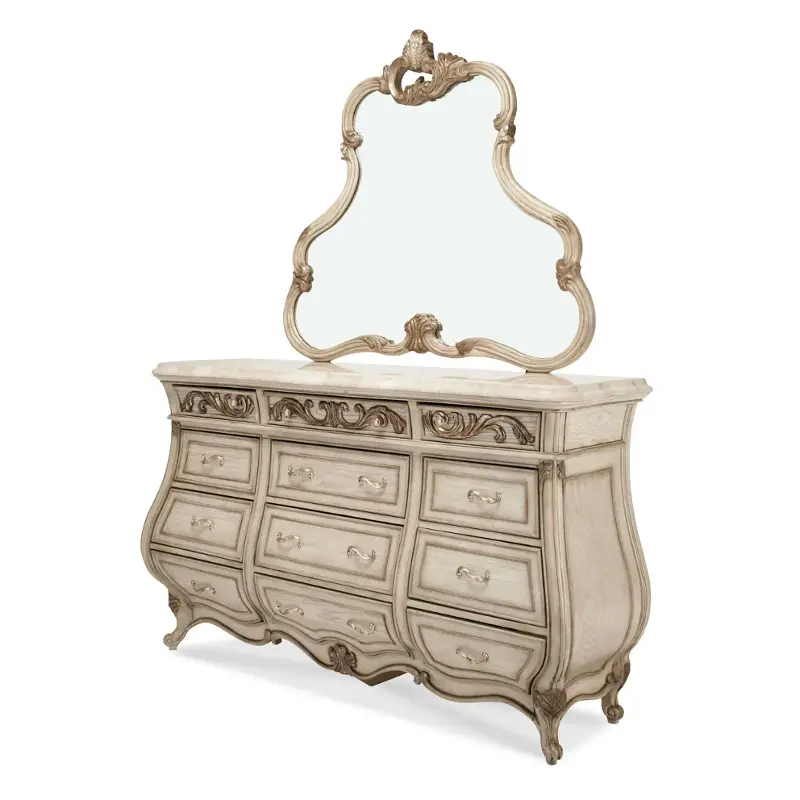 N09060-201 Aico Furniture Platine De Royale - Champagne Bedroom Furniture Mirror