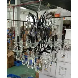 Lt-ch954-6blk Aico Furniture Lighting Accent Furniture Chandelier