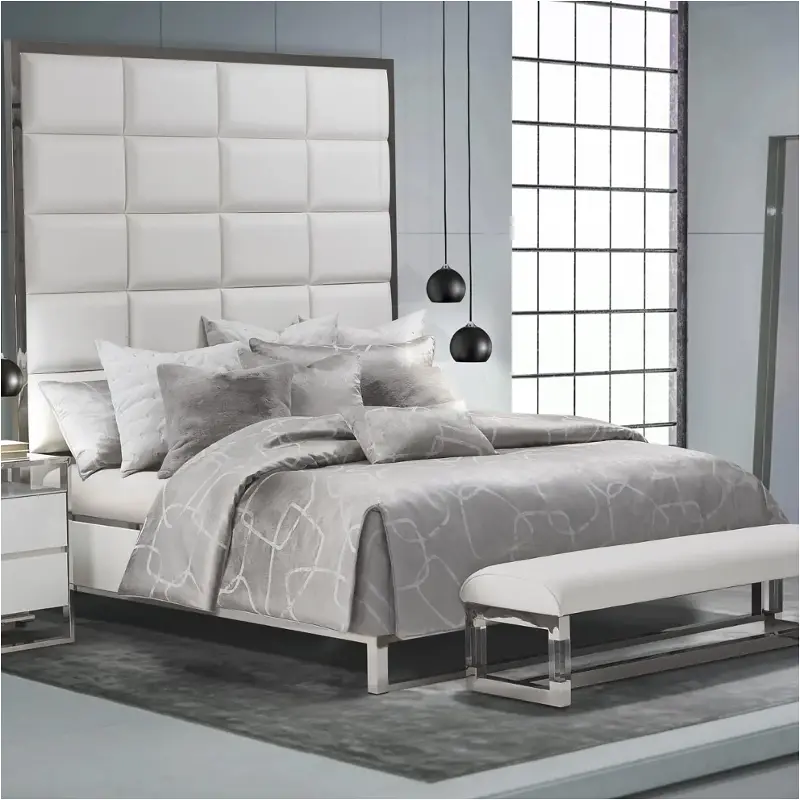 Bcsks10romaplt Aico Furniture Roma 10pc King Comforter Set