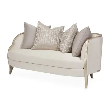 9007825-cldwh-822 Aico Furniture Malibu Crest Living Room Furniture Loveseat