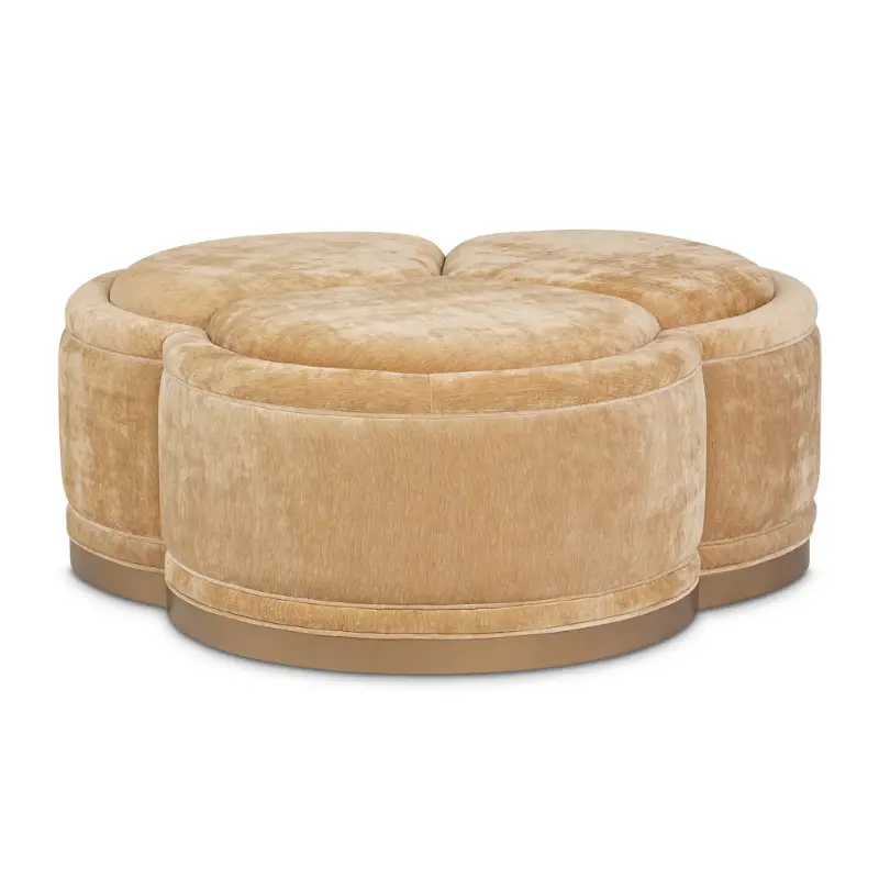 9007879-honey-412 Aico Furniture Malibu Crest Living Room Furniture Ottoman