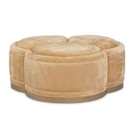 9007879-honey-412 Aico Furniture Malibu Crest Living Room Furniture Ottoman