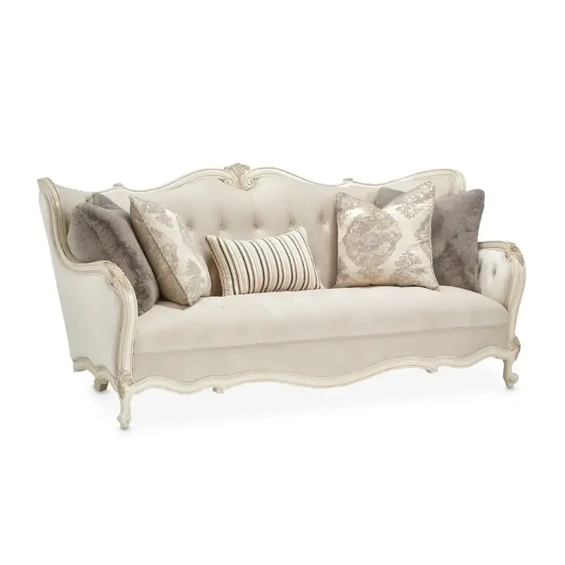 54815-ivory-113 Aico Furniture Lavelle - Classic Pearl Living Room Furniture Sofa