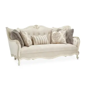 54815-ivory-113 Aico Furniture Lavelle - Classic Pearl Living Room Furniture Sofa