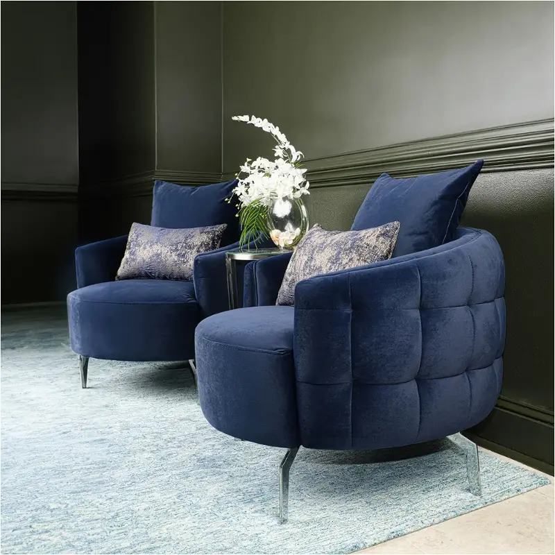 Lfr-clne835-idg-808 Aico Furniture Celine Living Room Furniture Accent Chair