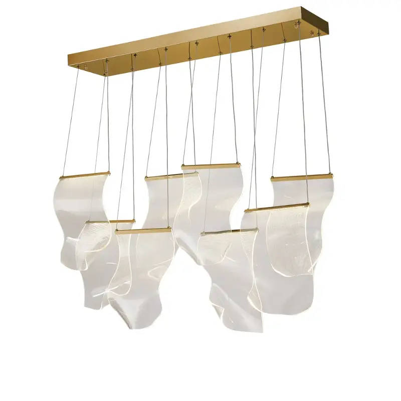 Lt-ch1016gld-8clr Aico Furniture Sheer Waves Accent Furniture Lighting