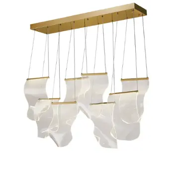 Lt-ch1016gld-8clr Aico Furniture Sheer Waves Accent Furniture Lighting