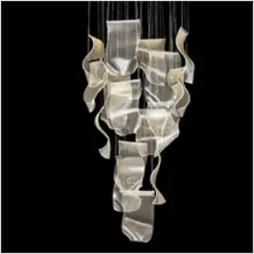 Lt-ch1017crm-18clr Aico Furniture Sheer Waves Accent Furniture Lighting